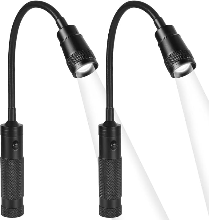 Barbecue Grill Light,1/2 PCS Telescopic & Zoom BBQ Grilling Accessories Lamp with 360° Flexible Gooseneck & Magnetic Base for Outdoor Grills