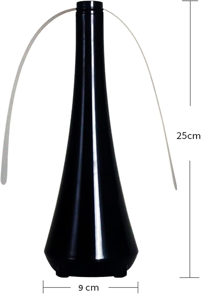 Fly Swatter for Outside/Inside Meal, Picnic, Barbeque, Events - Battery Operated Food Spinning Fan (Black Color, 2pcs)