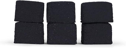 Natural Hookah Coconut Shell Charcoal Flat 25x25x18mm 96 PCS Electric Burner Briquettes Used Also for Cooking, Grilling, Barbecuing, Incense Narguile Coal (1kg)