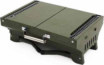 Portable Charcoal Grill for Camping BBQ Grills Outdoor Barbecue Grill Large BBQ Grill with Thermometer and Shelf, Camping Grill for Picnic Barbecue Oven, Charcoal Grills BBQ Rack,A-1