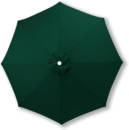10ft/9ft/7.5ft Patio Umbrella Replacement Canopy for 6/8 Ribs, Outdoor Market Patio Table Umbrella Top Canopy Cover for Backyard Garden Courtyard Swimming Pool