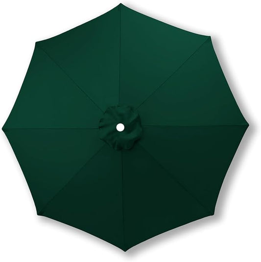 10ft/9ft/7.5ft Patio Umbrella Replacement Canopy for 6/8 Ribs, Outdoor Market Patio Table Umbrella Top Canopy Cover for Backyard Garden Courtyard Swimming Pool