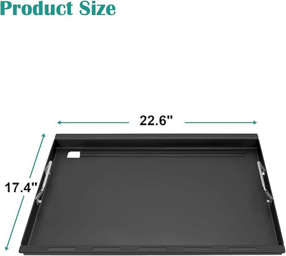Full-Size Griddle Inserts for Weber Spirit & Spirit II 300 Series, Flat Top Grill Griddle for Weber Spirit S-310 S-320 E-310 E-320 GS4 Spirit II E-310, Rectangular Griddle Replace for 6787