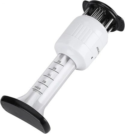 Meat Tenderizer Needle Tool – Marinade Injector Syringe for Steak, Chicken Breast, Pork, Beef & Fish – Kitchen Meat Marinade Tool for Faster Flavor Penetration
