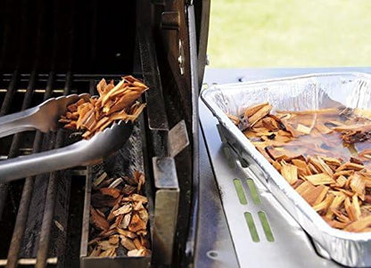 Camerons All Natural Apple Wood Chips for Smoker - 260 Cu. In. Bag, Approx 2 Pounds- Kiln Dried Coarse Cut BBQ Grill Wood Chips for Smoking Meats - Barbecue Smoker Accessories - Grilling Gifts for Men