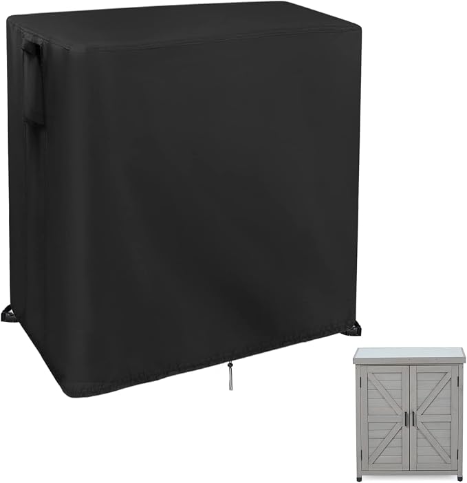 32 Inch Outdoor Potting Bench Cover for Patio Garden Cabinet with Storage | 32x19x36,Waterproof Dustproof Heavy Duty Oxford Fabric,for Woodnatrl Potting Table/ Gardening Wood workstation