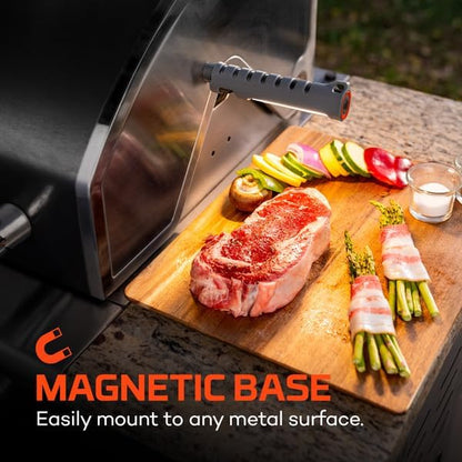 NEBO Grilla Light 300 | 300 Lumens, 16 Hour Run Time, LED Grill Light with Powerful Magnetic Base, Water & Heat Resistant, Made from Durable Aluminum, 180 Degree Tilt, Includes 3x AA Batteries