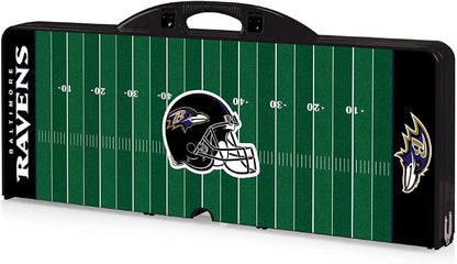Picnic TIME NFL Football Field Folding Picnic Table, Camping Table, Outdoor Table with Umbrella Hole