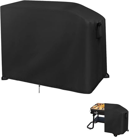 42 in Flat Top Grill Cover Waterproof for Cuisinart 2 Burner Griddle CGG-0028, 42 inch Weatherproof Gas Grill Cover for Most Standard 2-Burner Griddles, Propane griddles covers 43" x 25" x 31"