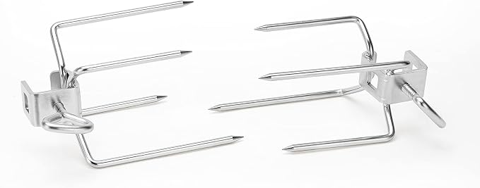 onlyfire Stainless Steel BBQ Rotisserie Kit for Weber Gas Grills | Fits for Weber Genesis 310/330(Year Under 2016), Spirit 310/330 Series Gas Grills, 3/8" Square Spit Rod