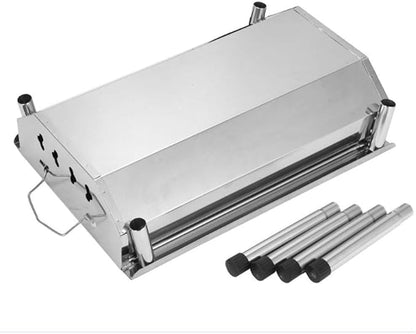 Charcoal Grill Barbecue Portable BBQ Stainless Steel Folding Camping Tabletop for Cooking Small