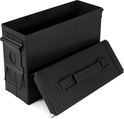 GUGULUZA Metal Ammo Can 30 50 Cal, Waterproof Airtight Ammo Containers Case | Heavy-Duty Ammunition Storage Case Military Container, Lockable Box w/Flip Top for Long-Term Storage Bullet, 30Cal and 50 Cal