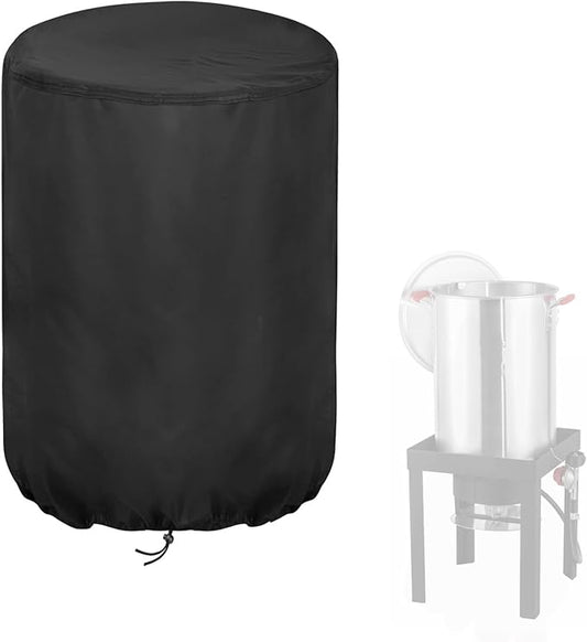 Outdoor Fryers Cover for Feasto 30QT Turkey Fryer, Waterproof Deep Fryer Cover for Outdoor Cooking - 16" W x 33" H
