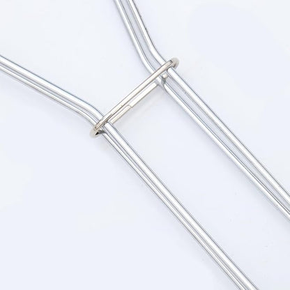UPKOCH 4 Pcs Grill Basket, Stainless Steel Folding Fish Roasting Rack For Charcoal Grill, Barbecue Clip Net For Meat, Steak, Shrimp, Vegetables, Portable For Camping