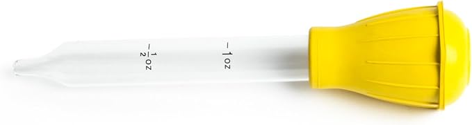 Fox Run Heat-Resistant Glass Baster, One Size | Keeps You Safe From The Heat | Dishwasher Safe For Easy Cleaning | Easily Baste Turkey, Poultry & Roasts | Long Glass Baster