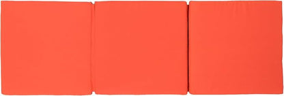 Christopher Knight Home Jamaica Outdoor Water Resistant Chaise Lounge Cushions, 2-Pcs Set, Orange