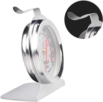 Oven Thermometer 2 Pack 50-300°C/100-600°F, Oven Grill Fry Chef Smoker Thermometer Instant Read Stainless Steel Thermometer Kitchen Cooking Thermometer