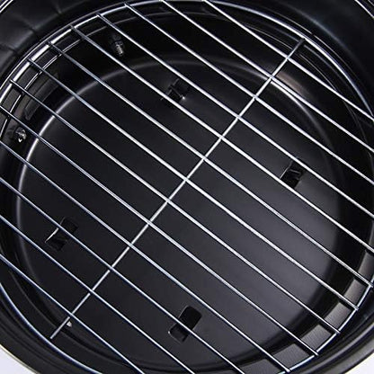 Portable BBQ Grill Round Barbecue Rack Stainless Steel Mini Charcoal Camping Tools