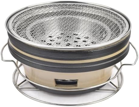 Portable Pottery Barbecue Stove, Clay Charcoal Stove, Multifunctional BBQ Grill Outdoor Charcoal Stove, Cooking Accessories for Outside BBQ Picnic Hiking Patio