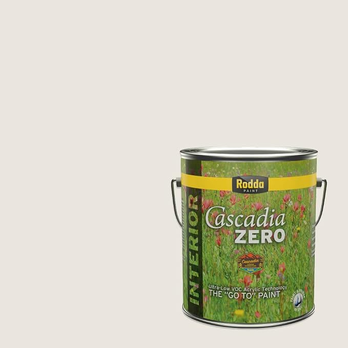 Rodda Paint CASCADIA ZERO Interior Satin Paint & Primer in One, 1-Gallon, August Moon