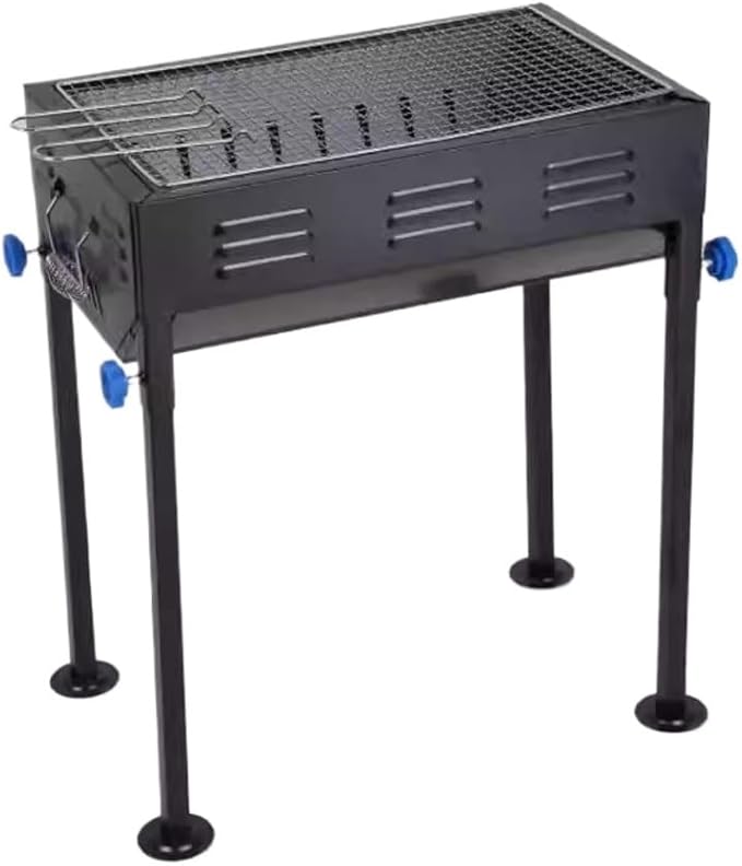 Portable Charcoal Grill for Camping BBQ, Outdoor Barbecue Grill with Foldable Design 49 x 30.5 cm Charcoal Grills BBQ for Home and Outdoor Use,49 * 30.5Cm-D