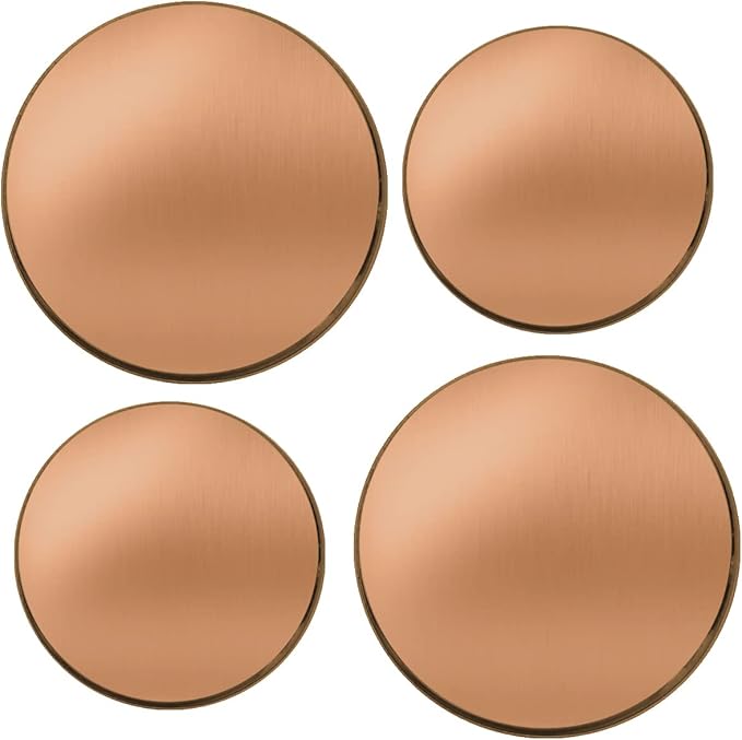 Reston Lloyd 4-Piece Electric Burner Cover Set, Copper, 2-8" & 2-10" Covers