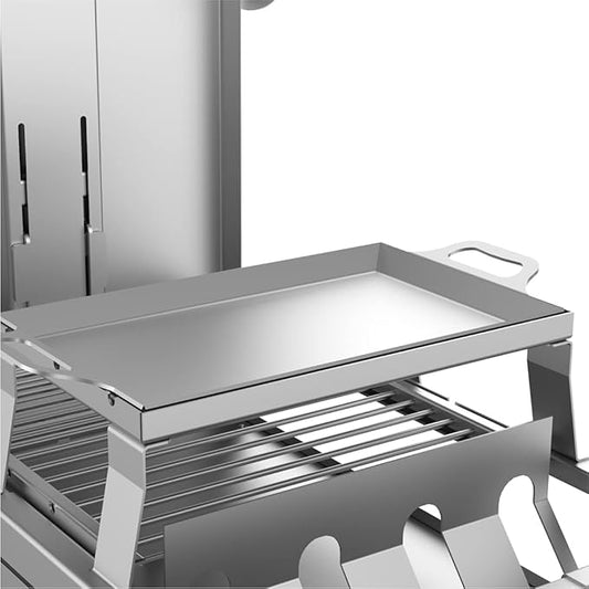 Camping Grill Premium - Stainless Steel Portable Charcoal Grill - BBQ