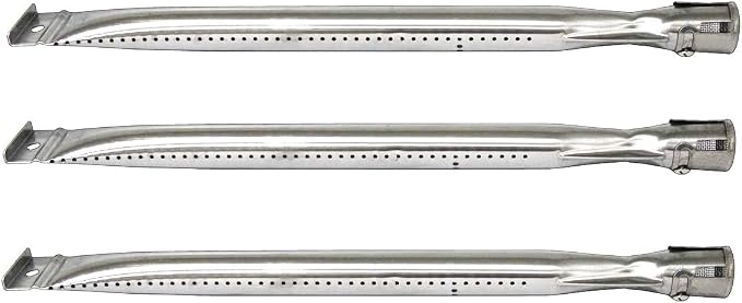 15" Burners for Grill Master 720-0737, Kenmore 146.16132110 | 146.16133110, Uberhaus 780-0007A, Stainless Steel, 15" x 1", 3-Pack
