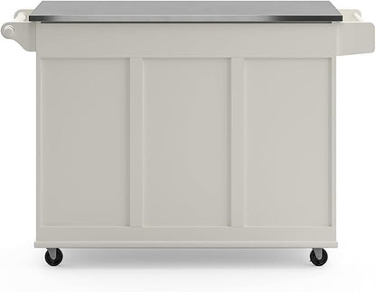 homestyles Dolly Madison Off-White Kitchen Cart