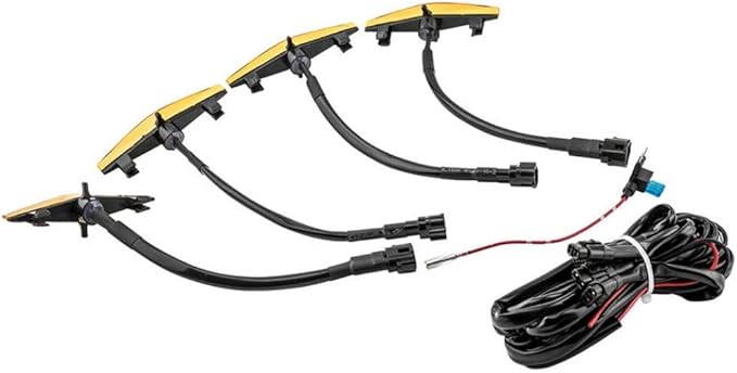 LED Amber Lights Compatible With 4Runner TRD Pro Grille 2014-Up SR5 Set Of 6
