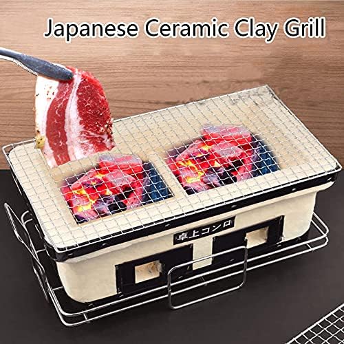 Japanese Clay Charcoal Grill - Portable Outdoor BBQ Oven for Authentic Korean Cuisine