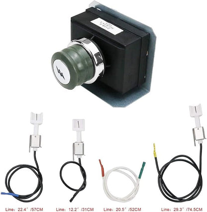 Uniflasy 1836-13 7628 Grill Igniter Kit for Weber Genesis 310, Genesis 320 Gas Grills with Front Mounted Control (2011 - Newer), Electronic Igniter Kit for Weber Genesis 300 Series