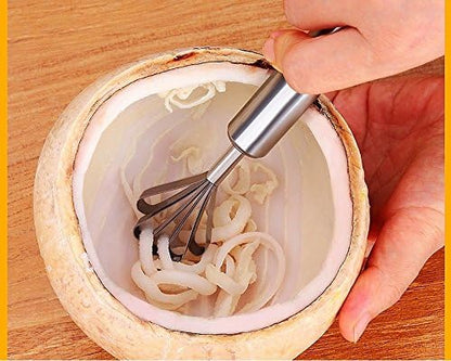 Alwaysuc Stainless Steel Coconut Meat Removal Knife, Multi-Purpose Stainless steel planer