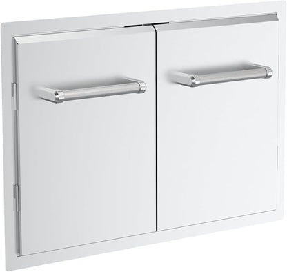 SPIRE 33" Built-in Double Access Door, Stainless Steel, Heavy-Duty Handles, Universal Mount, Perfect for Outdoor Kitchens & Islands, BBQ, Outdoor Grilling, Backyards, 780-0018B