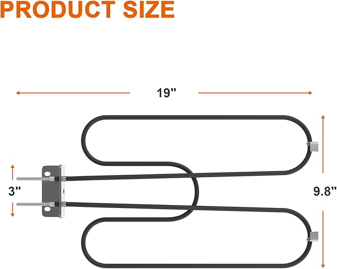 Grill Heating Element for Weber Q240 Q2400 55020001 Series Grills, Replacement Part for Weber 70127 Electric Heating Element