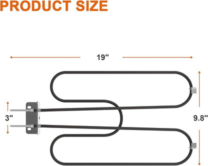 Grill Heating Element for Weber Q240 Q2400 55020001 Series Grills, Replacement Part for Weber 70127 Electric Heating Element