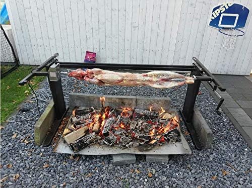 onlyfire 37-45'' x 1/2'' Universal Hexagon 304 Stainless Steel Grill Rotisserie Spit Rod