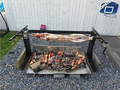 onlyfire 37-45'' x 1/2'' Universal Hexagon 304 Stainless Steel Grill Rotisserie Spit Rod