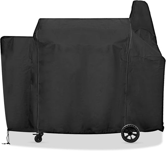 Grill Cover for Pit Boss Deluxe and 820 Pro Series Pellet Grill w/Side Shelf, 73821 Cover for PB820D 820FB 820D3 820SC 820XL 820PS1, 820CS1 Competition, Sportsman 820 Series, for Z Grill 700 Series