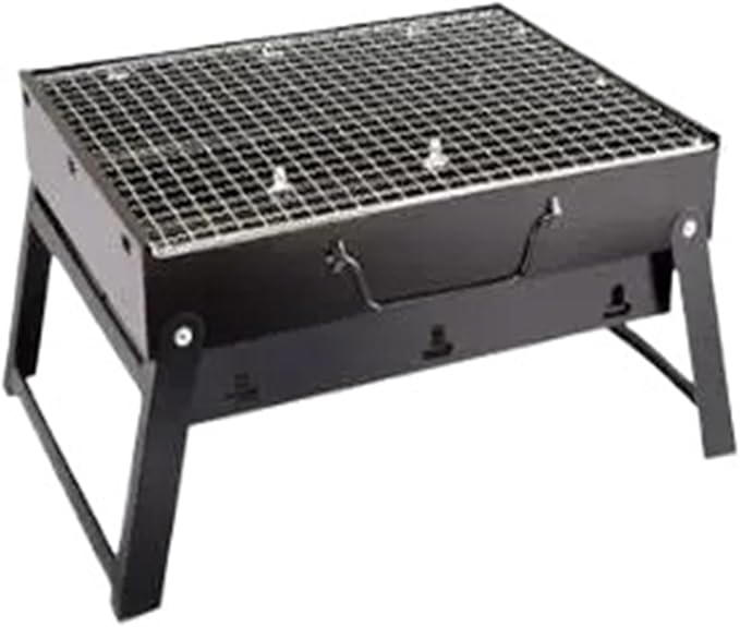 Portable Barbeque Home Charcoal Grill Thickened Folding Oven Outdoor Tool Set Furnace(B(44x29x24cm))