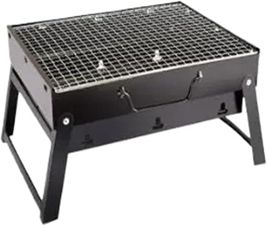Portable Barbeque Home Charcoal Grill Thickened Folding Oven Outdoor Tool Set Furnace(B(44x29x24cm))
