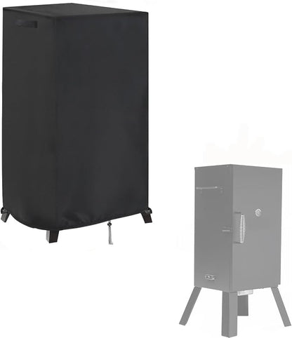 Smoker Cover Fit for Masterbuilt MB20070210 | Analog Electric Smoker Cover, Waterproof Outdoor Grill Smoker Covers,Black (23" L x 21" W x 38" H)