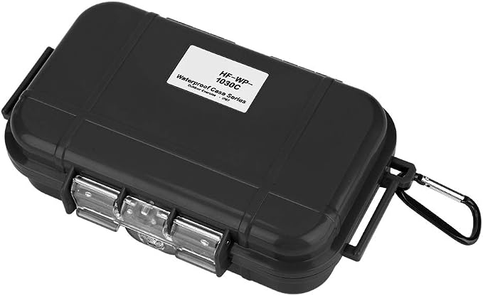 Waterproof Storage Case, Outdoor Survival Waterproof Case Shockproof Storage Case Airtight Carry Box Container for Outdoor Boating Camping(Black)
