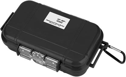 Waterproof Storage Case, Outdoor Survival Waterproof Case Shockproof Storage Case Airtight Carry Box Container for Outdoor Boating Camping(Black)