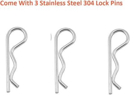 3 Pack Cast Stainless Steel 304 Grill Burner & 3 Lock Pins, 15 3/4 x 4 3/4 in, Upgraded Replacement for CISC, Fits for Coyote Members Mark Bakers Chef Grand Hall BBQ Grills 608SB, Monarch-04A 04B