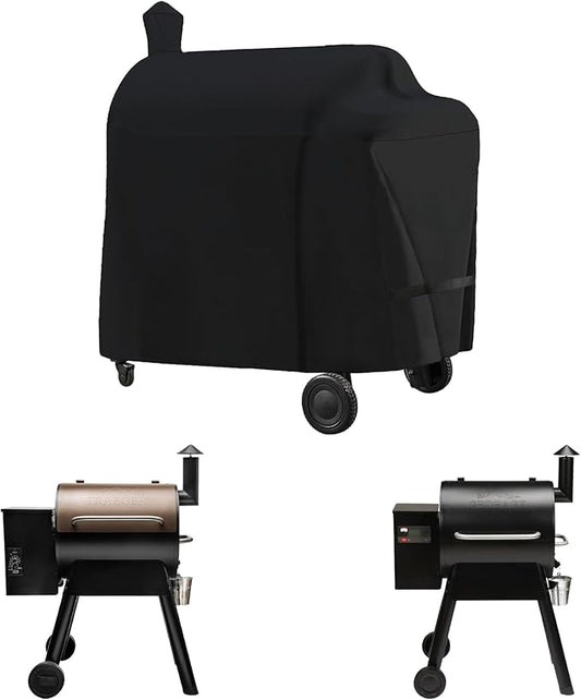 Grill Cover Fits Traeger Pro 575 & Pro 22 (TFB82KLF, TFB57KCL, TFB30KLF, TFB29BKLF) Electric Grill and Smoker,Compared to Traeger BAC503, Cover Geny Outdoor Heavy Duty Waterproof BBQ Grill Cover