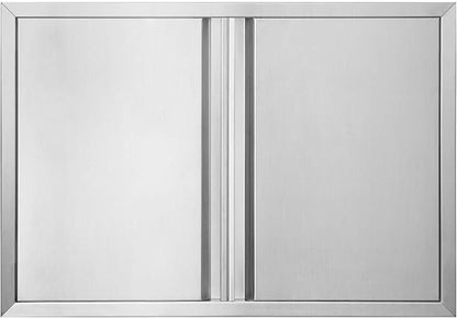 BI-DTOOL Outdoor Kitchen Double Doors 31" W X 24" H BBQ Access Door Thickened 304 Brushed Stainless Steel Doors for Indoor/Outdoor Kitchen Outdoor Cabinet Barbeque Grill or BBQ Island