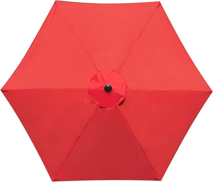 10 Feet Patio Umbrella Replacement Canopy for 6 Ribs, Market Umbrella Top, Yard Table Umbrella Top Cover,Universal Strong and Thick Umbrella Canopy,Canopy Only