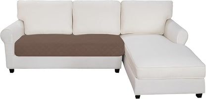 Easy-Going Sectional Couch Covers for Dogs L Shape Sofa Cover Reversible Sofa Slipcover Chaise Lounge Cover Furniture Protector Cover for Pets Dog Cat (30 x 50 inches, Brown/Beige) | Brown/Beige, Soft Sofa Slipcover For Dogs, Fits Left/Right Chaise Lou...