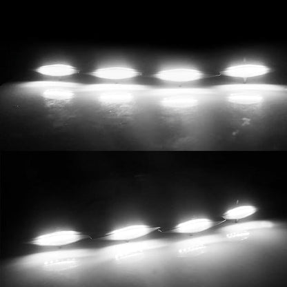 Smoked LED Grille Light Kit, LED Light with Wire, Compatible with Toyota 4Runner TRD Pro Grille 2014-2019, 1 Set (White Light)